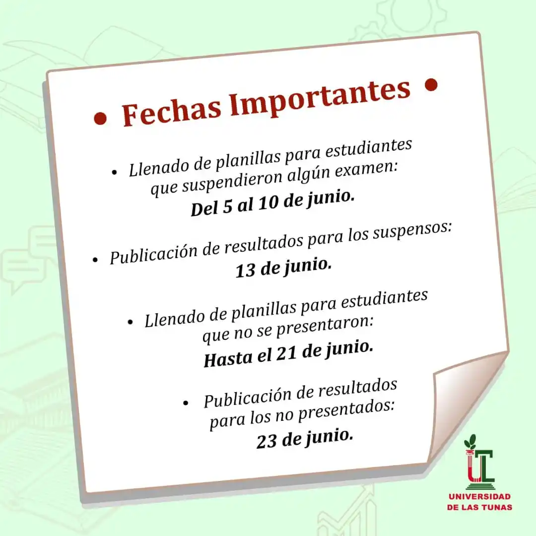 Image from ULTConecta: 🌞¡Buenos días, comunidad universitaria! 📚 📆 Durante el mes de jun...