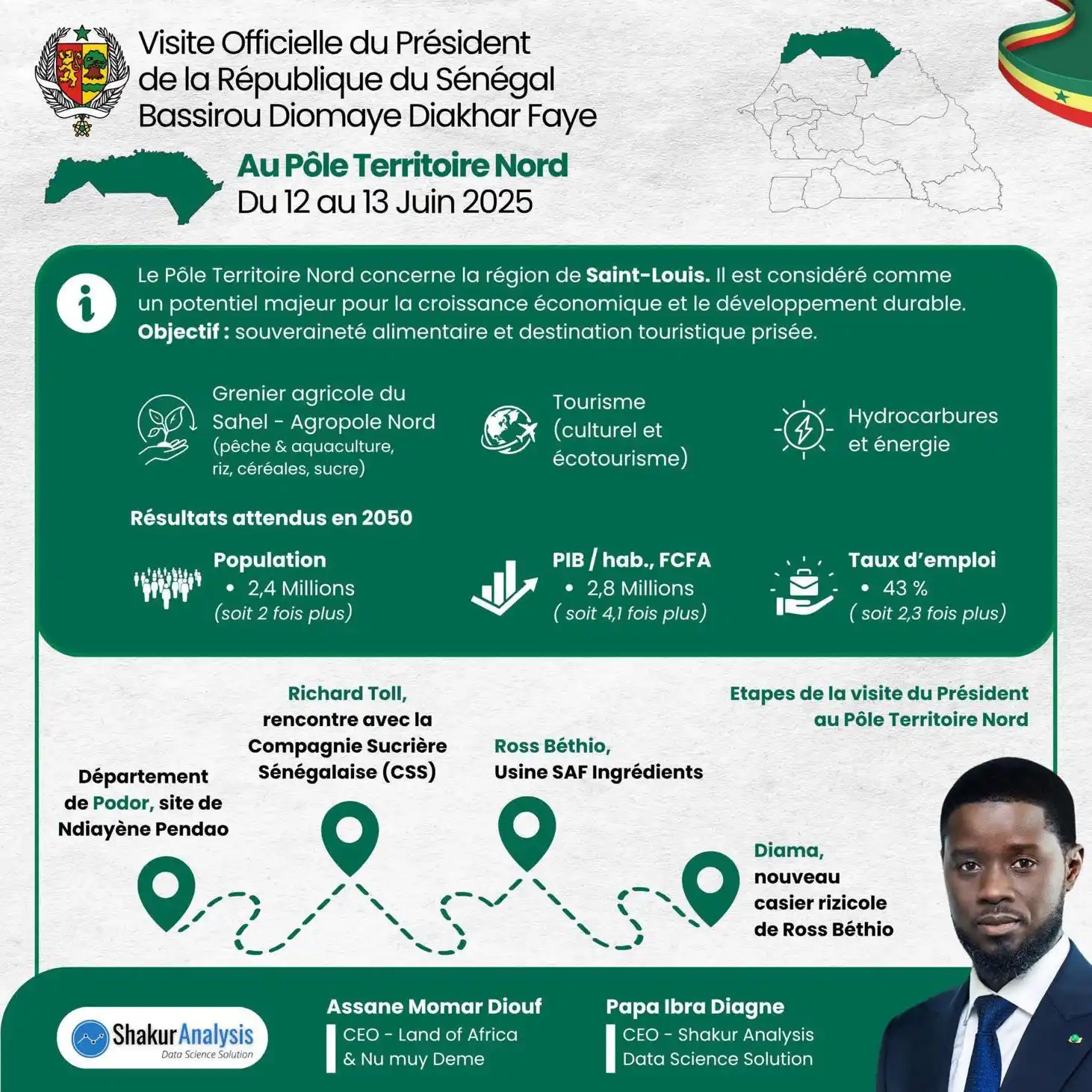 Image from PASTEF-Les Patriotes -/2050 🇸🇳: 📌Ces 12-13 Juin 2025 le PR_Diomaye va faire une tournée économique au...