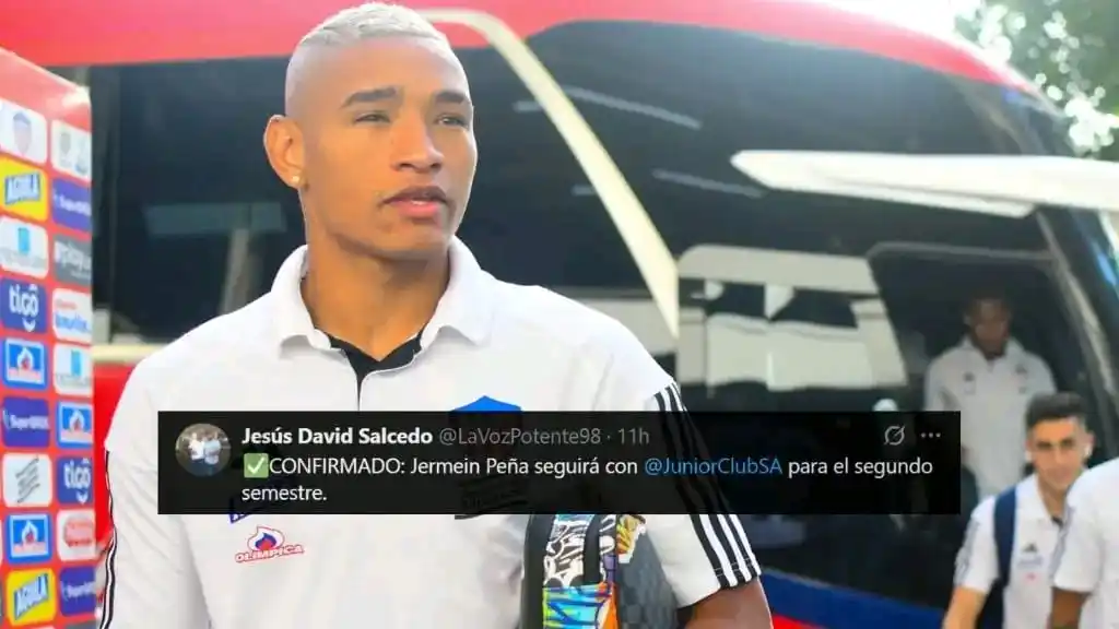 Image from PASIÓN ROJIBLANCO 🦈: ✅🔴 ¡Confirmado! Jermein Peña sigue en Junior Nuestro director Jesús ...