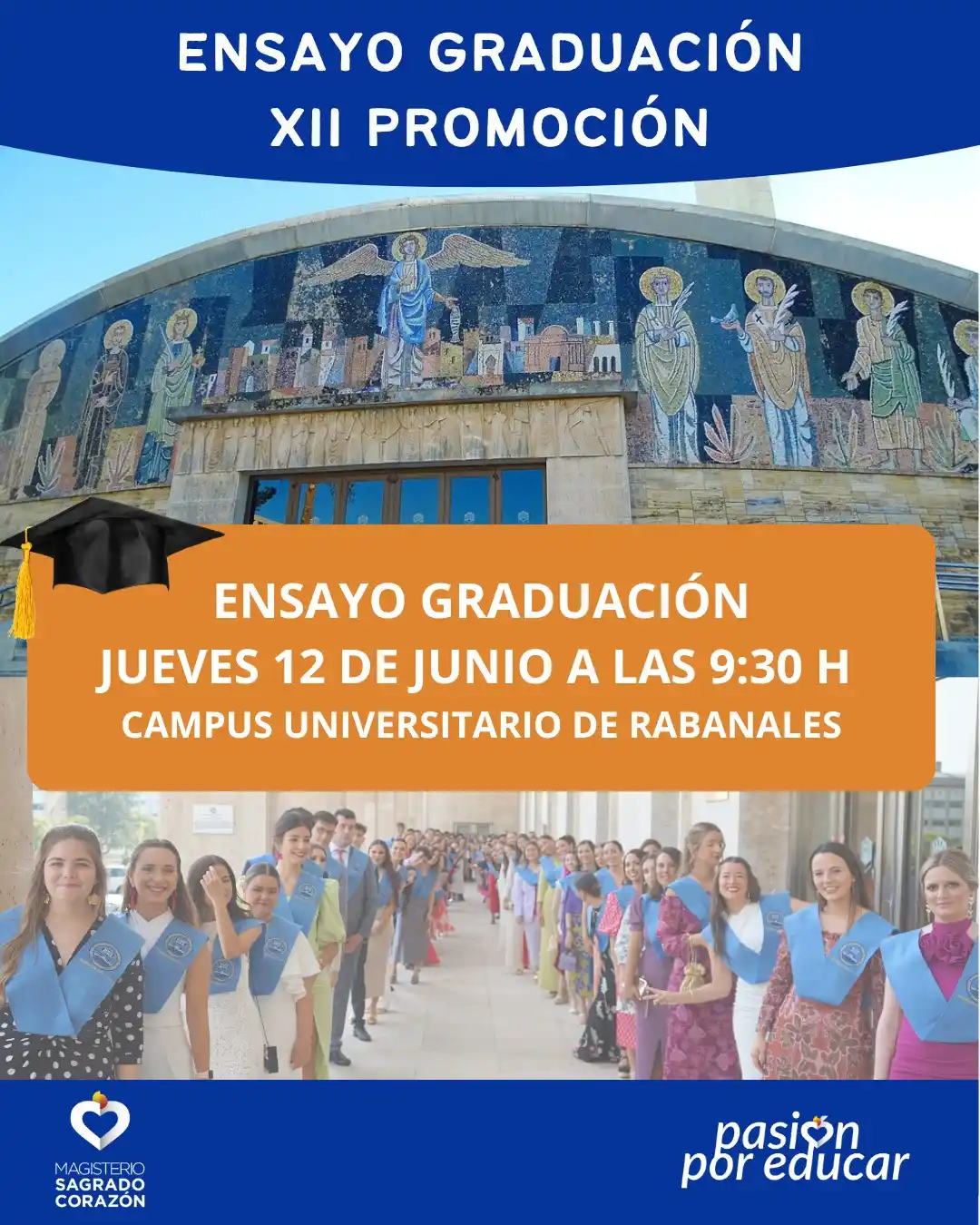 Image from Centro de Magisterio Sagrado Corazón: ENSAYO GENERAL ACTO FIN DE CARRERA XXII PROMOCIÓN 2021-2025 El jueves...