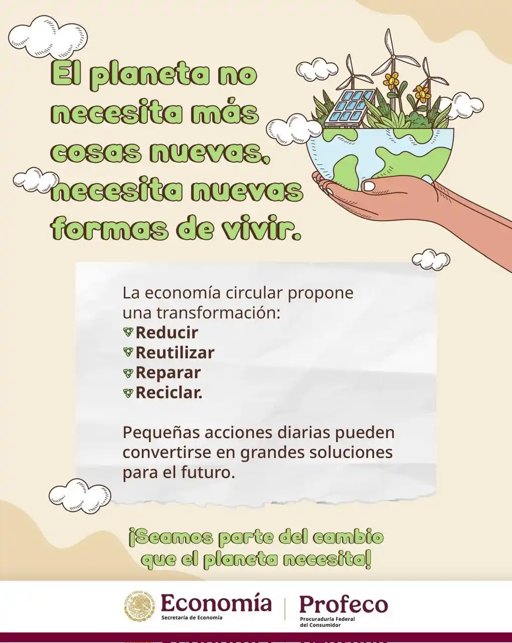 Image from Profeco: Este 5 de junio, Día Mundial del Medio Ambiente, reflexionemos sobre c...