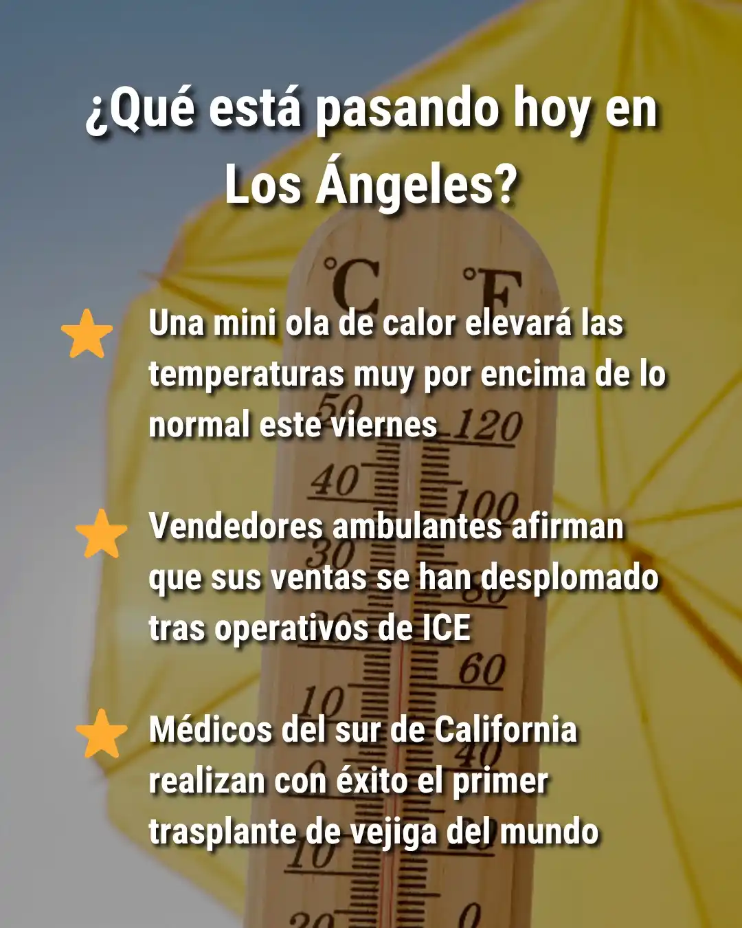 Image from Telemundo 52: ¡Feliz viernes! ☀️ Esto es lo que está pasando hoy en su comunidad. ...