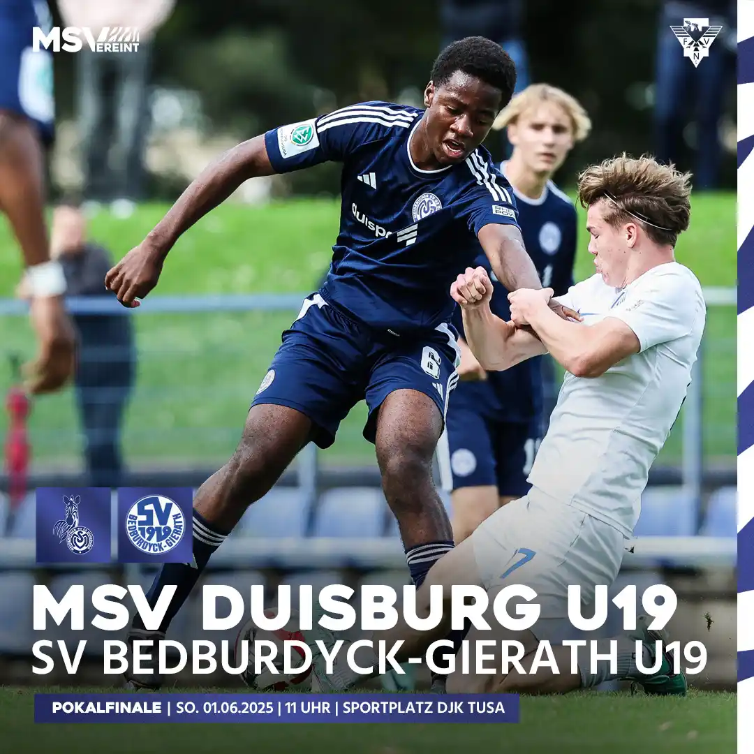 Image from MSV Duisburg: 🏆-FINALE! Auch unsere U19-Junioren haben die Chance sich den Nieder...