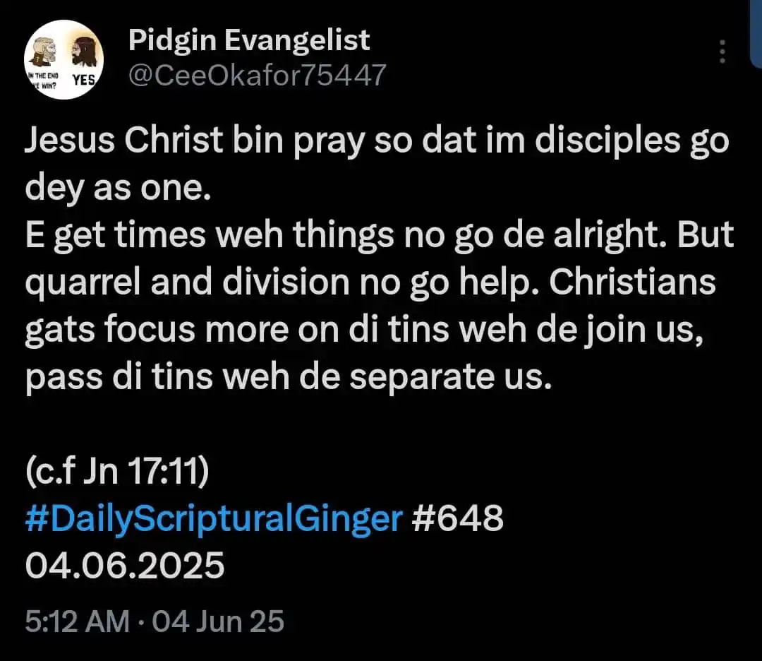 Daily Scriptural Ginger 🔥 post
