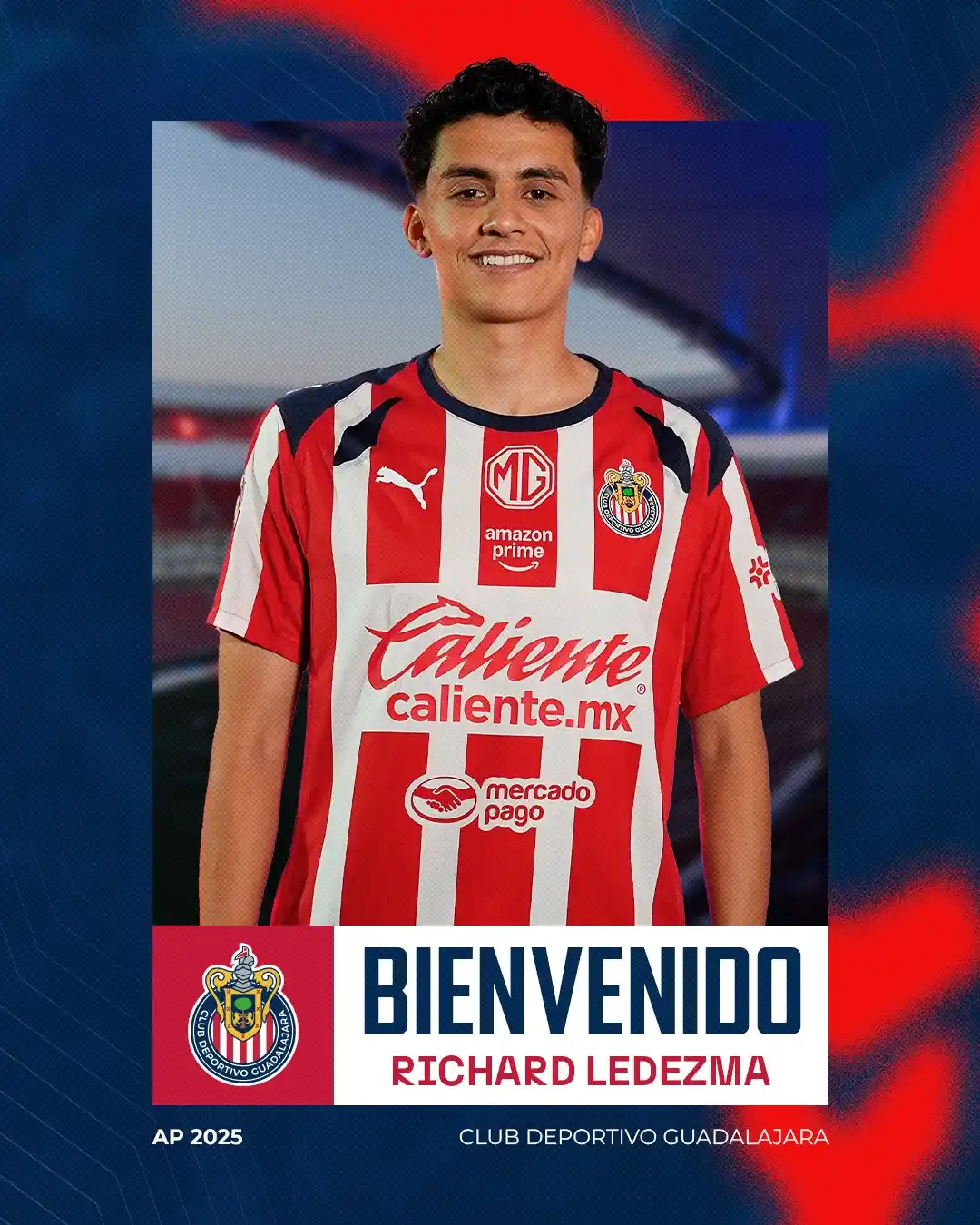 Image from PasionChiivas: 🇫🇷 ¡Bienvenido al Guadalajara, Richard! 🔥  Es momento de brillar co...