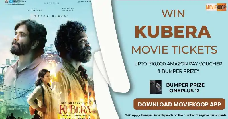 Image from Moviekoop: Get a chance to watch Kuberaa for FREE — Dhanush, Rashmika & Nagarjuna...