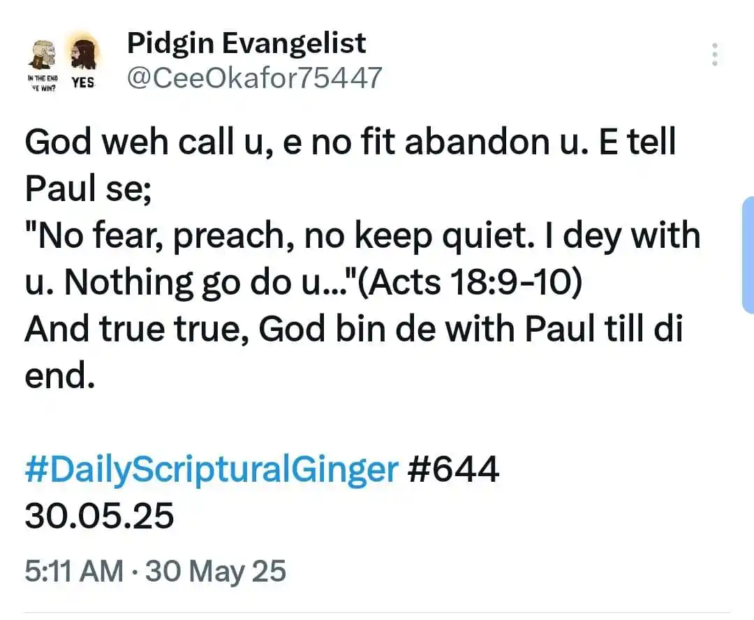 Daily Scriptural Ginger 🔥 post