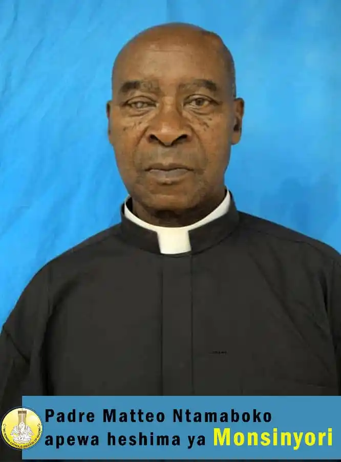 Image from Jimbo Katoliki Kigoma: Hayati Baba Mtakatifu Francisko, kabla ya kifo chake, alimtunuku heshi...
