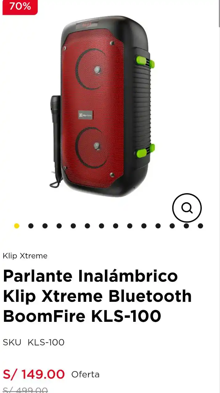 Image from Ofertas Diarias: https://www.lacuracao.pe/parlante-bt-boomfire-80w-rms.html
🛍 Ahorr...