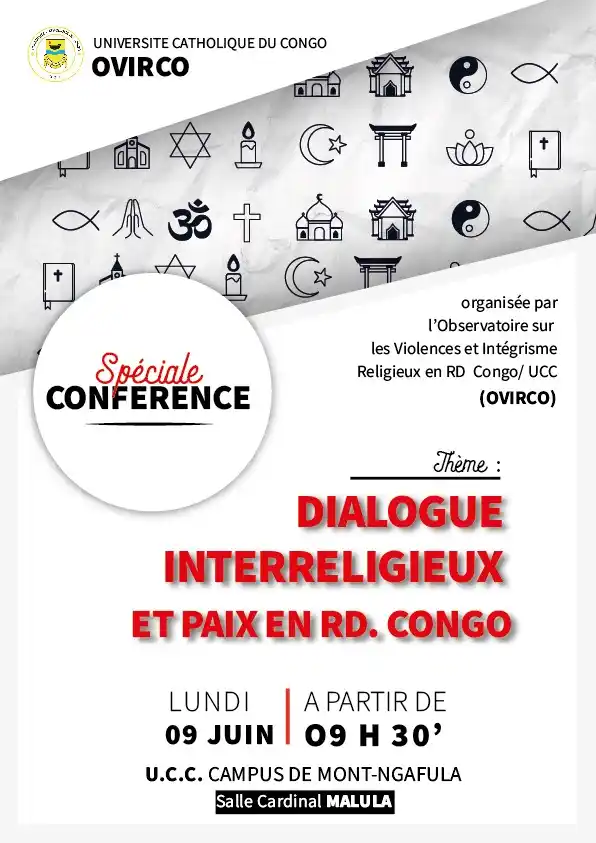 Image from Université Catholique du Congo, UCC en Sigle.: 🔔 *INVITATION À UNE CONFÉRENCE SPÉCIALE* 🔔 Jour J-1, l'Observatoire...