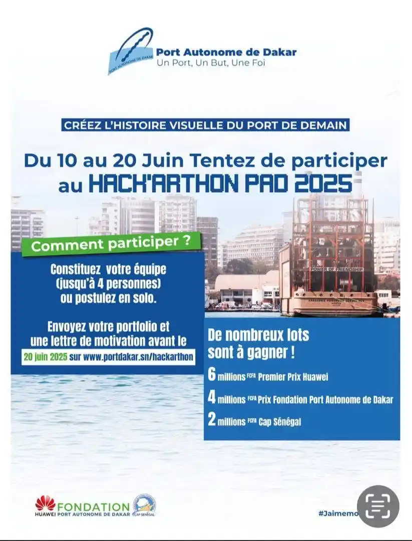 Image from PASTEF-Les Patriotes -/2050 🇸🇳: Le Port Autonome de Dakar lance officiellement l’HACK’ARTHON PAD 2025...