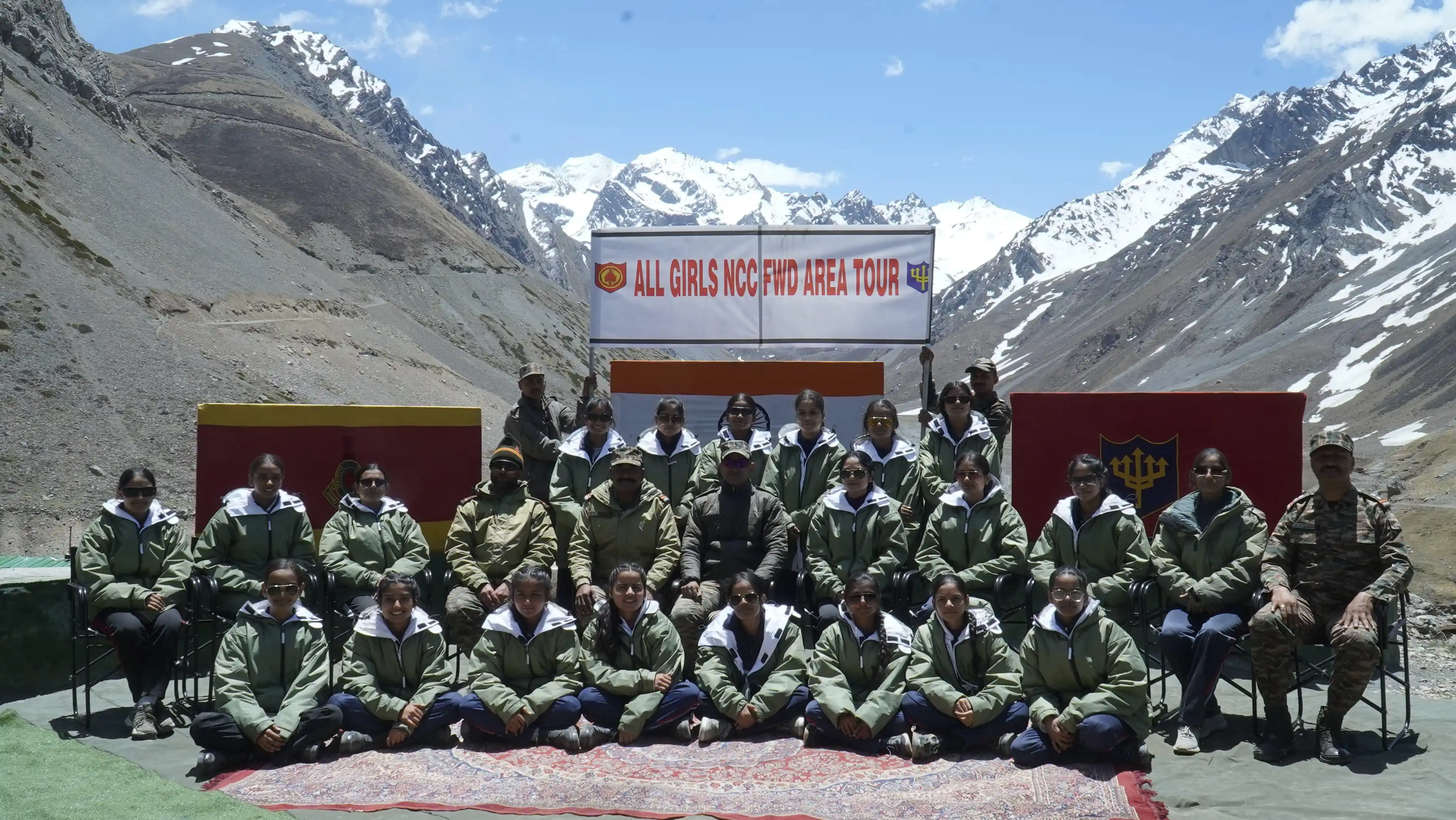 Image from Surya Command - Indian Army: *NCC Girl Cadets Visit Forward Areas in <a class="text-blue-500 hover:...