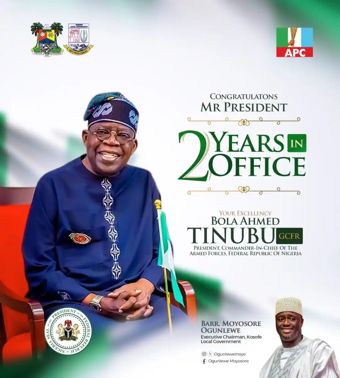 Image from Moyosore Ogunlewe: On behalf of the people of Kosofe Local Government, I extend heartfelt...
