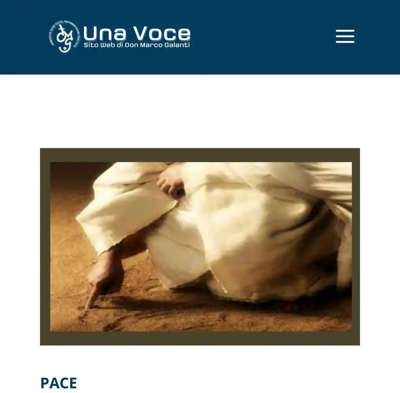 Image from Una Voce: Pace Disarmaste il cuore. Sicuramente più complicato che disarmare un...