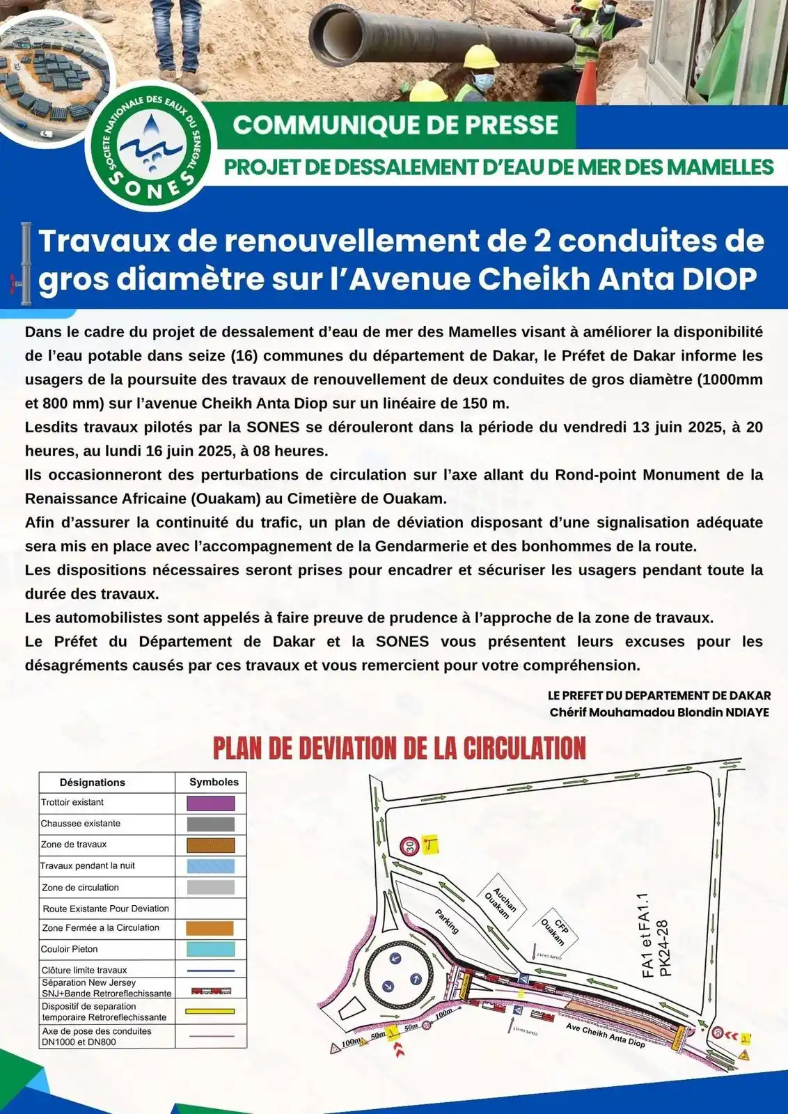 Image from PASTEF-Les Patriotes -/2050 🇸🇳: PROJET DE DESSALEMENT D'EAU DE MER DES MAMELLES Travaux de renouvellem...