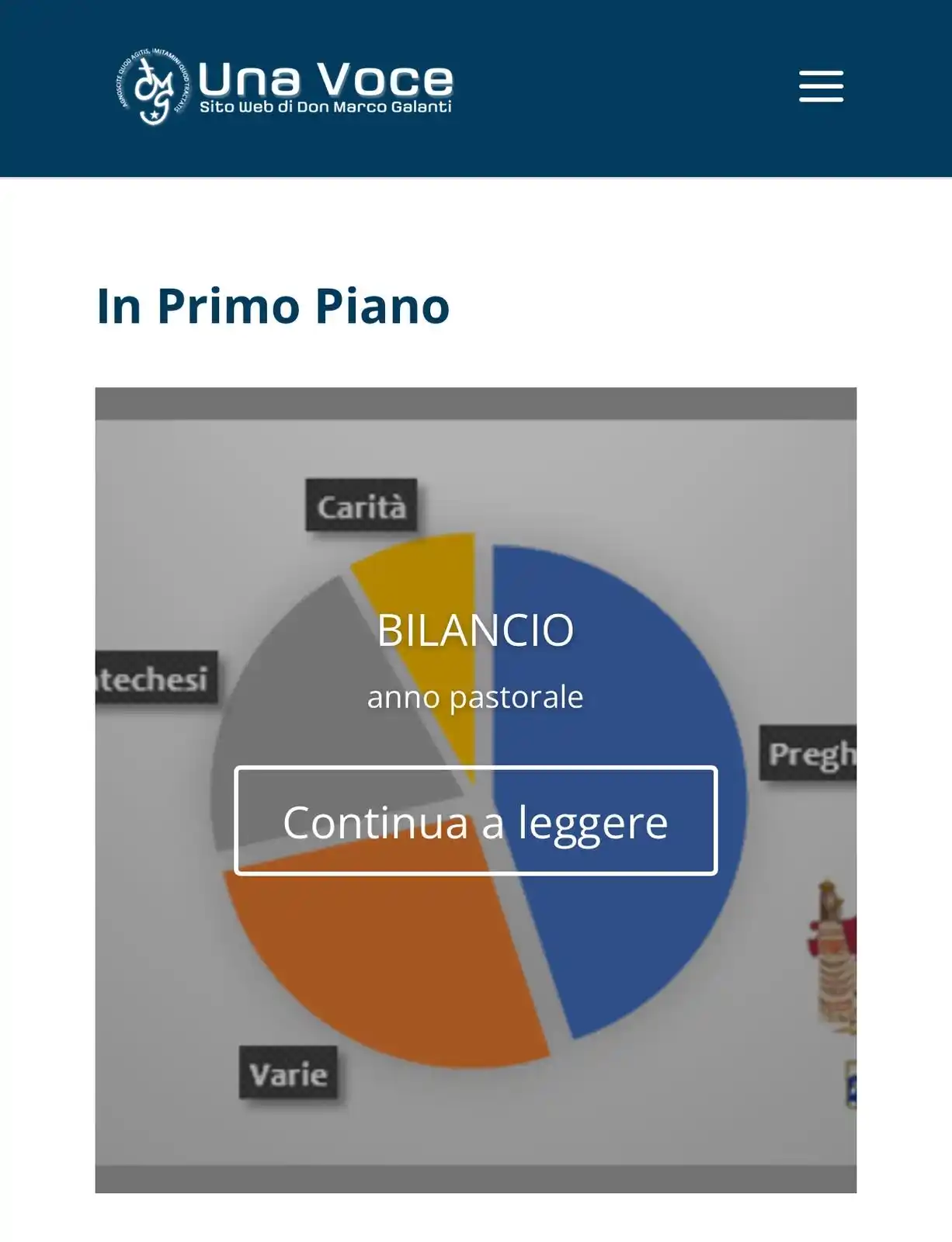 Image from Una Voce: raccogliere ed elencare le varie attività e proposte dell’Anno Pastora...