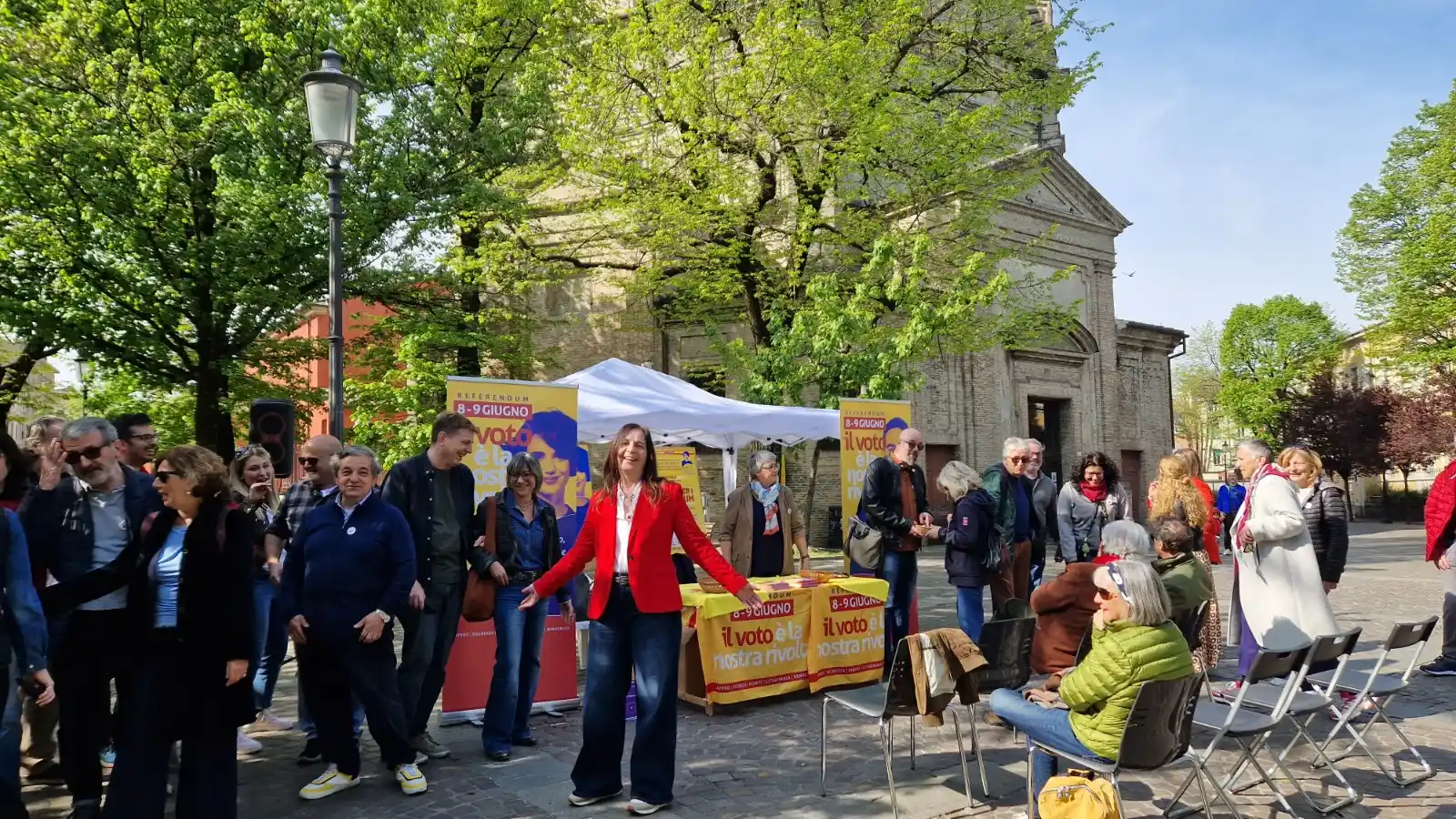 Image from CGIL Parma: *Referendum, Lisa Gattini: "Contro il precariato e il lavoro povero, e...