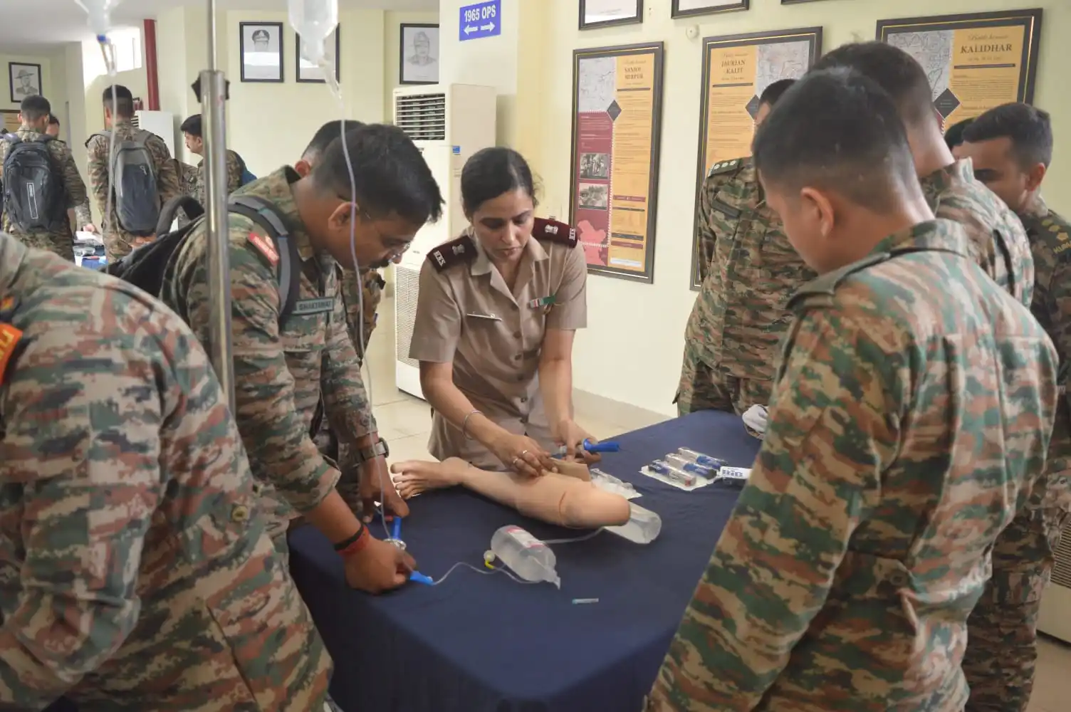 Image from Surya Command - Indian Army: Training on Tactical Combat Casualty Care and Trauma Life Support Tea...