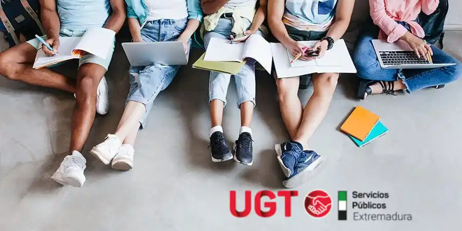 Image from UGT Enseñanza Pública Extremadura: 📢<a class="text-blue-500 hover:underline cursor-pointer" href="/hasht...