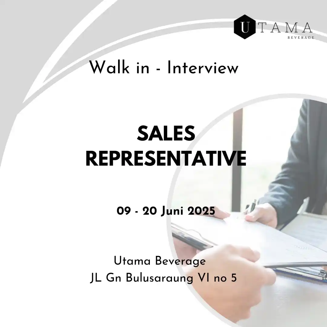 Image from Loker Makassar Terkini: 📢 Walk-in interview Posisi: Sales Representative Kami membuka kesemp...