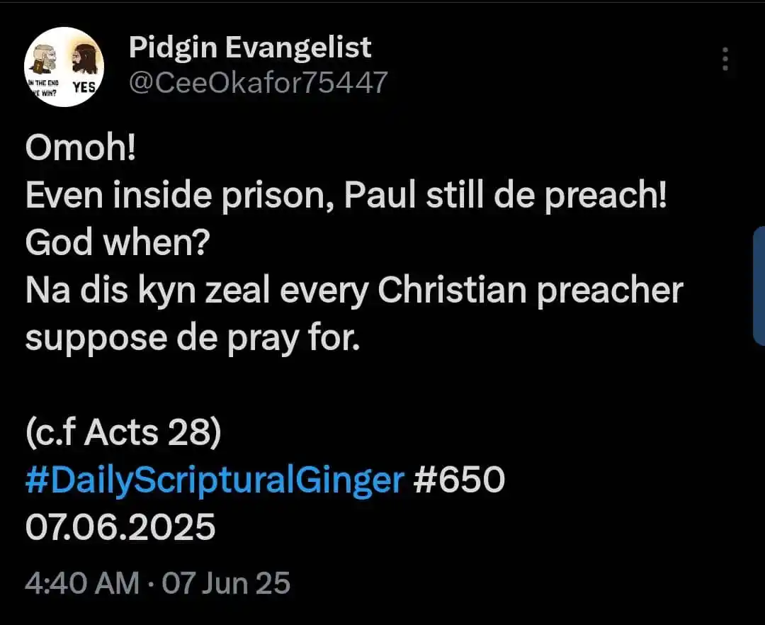 Daily Scriptural Ginger 🔥 post