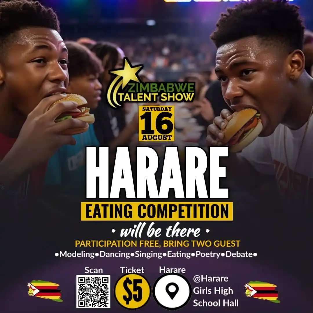 Image from ZIMBABWE TALENT SHOW: *ZIMBABWE TALENT SHOW* _present_ *Eating Competition CONFIRMED🔥🔥🔥* ...