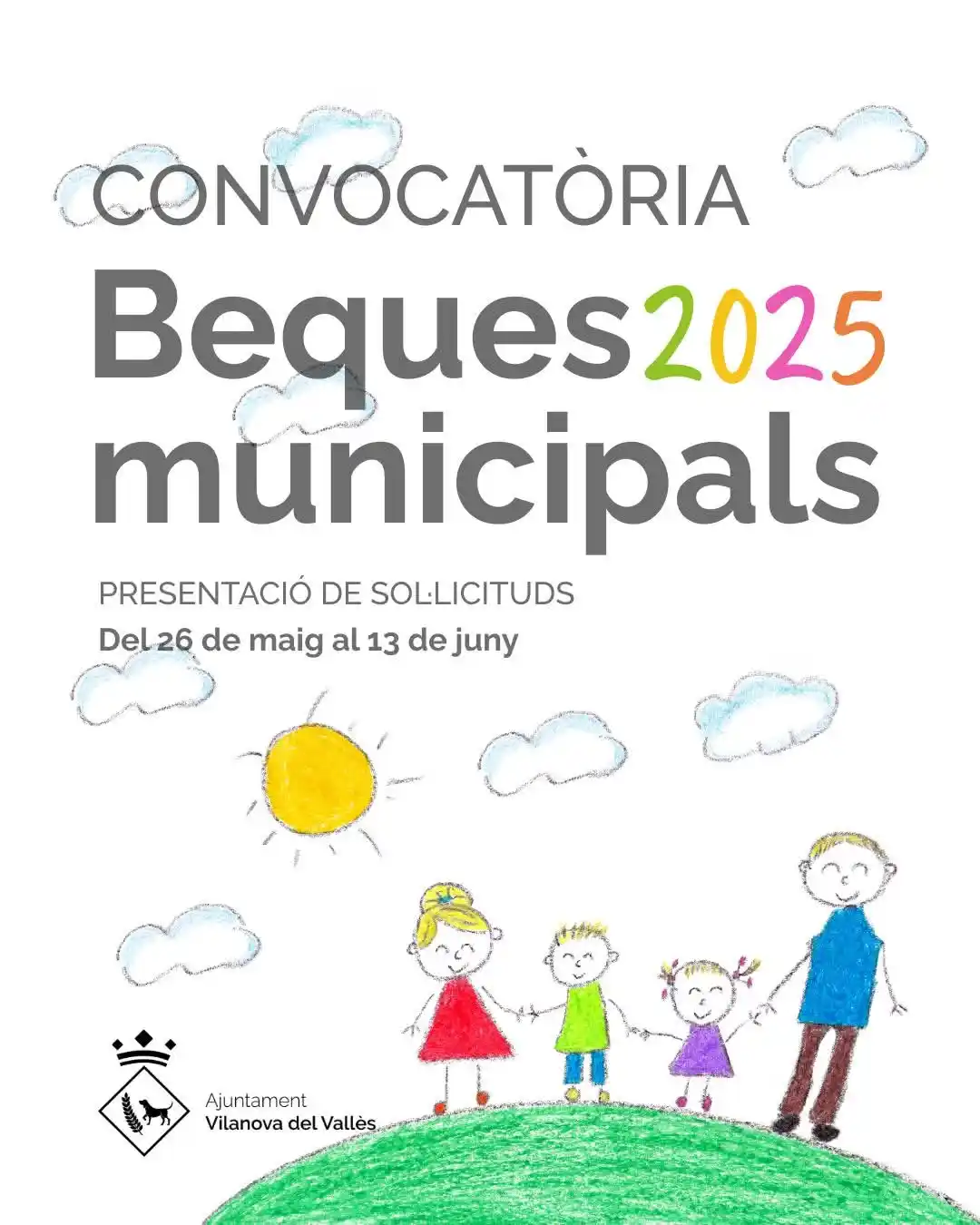 Image from Ajuntament de Vilanova del Vallès: 🎒👶 A partir del 26 de maig i fins al 13 de juny de 2025, podeu sol·l...