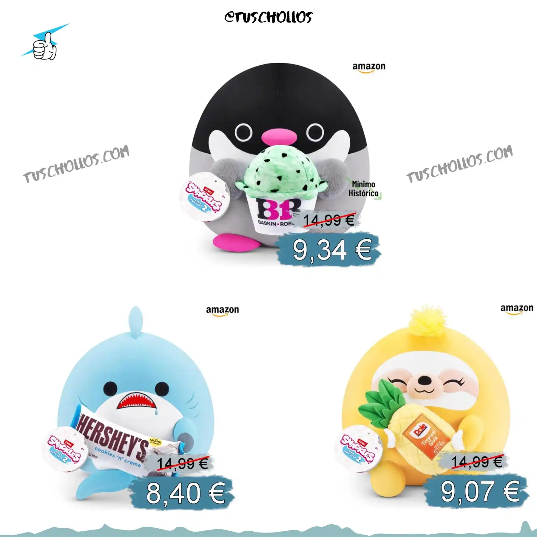 Image from Tuschollos - Ofertas, Chollos Y Gangas Todos Los Días De Amazon, Miravia Y Aliexpress!!!: 🧸 *A PRECIAZO SNACLES SERIE 2* <a class="text-blue-500 hover:underlin...