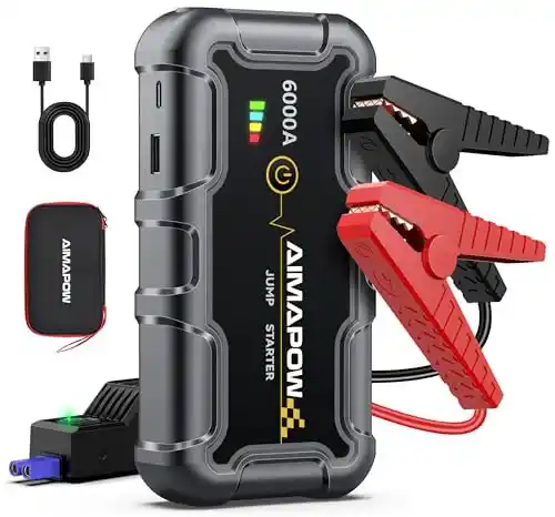 Image from Pirate Deals Angebote | Preisfehler, Schnäppchen, Rabatte & Freebies: AIMAPOW Starthilfe Powerbank 6000A 12V (All Benziner/10,0L Diesel) Aut...