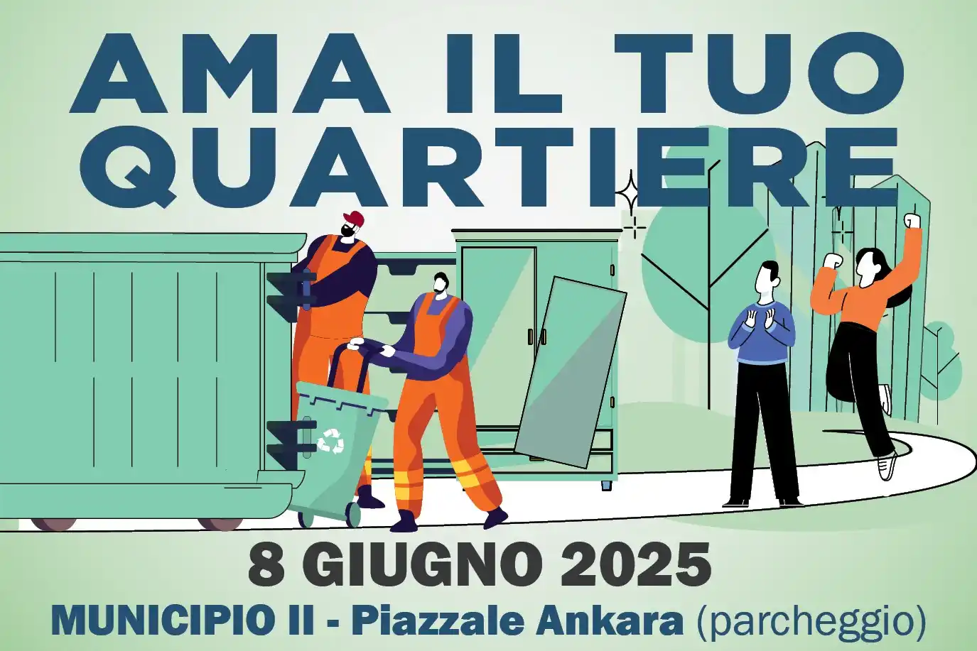 Image from Roma Capitale: ♻️ *"AmailTuoQuartiere – Giornate del Riciclo”* 📅♻️ *Domenica 8 giug...