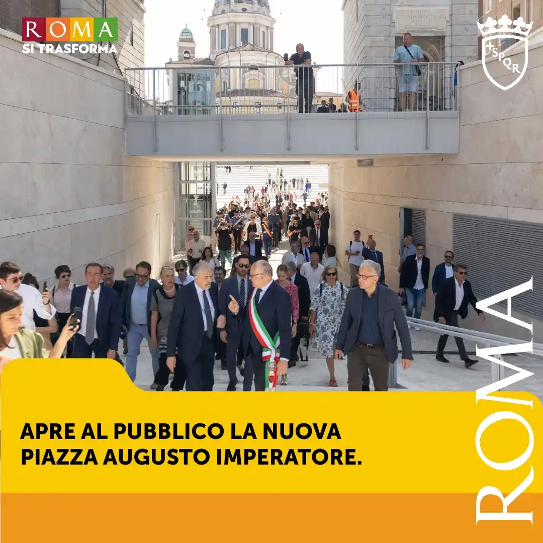 Image from Roma Capitale: 📣🏛️ *Apre al pubblico la nuova Piazza Augusto Imperatore* 📍 Dopo i...