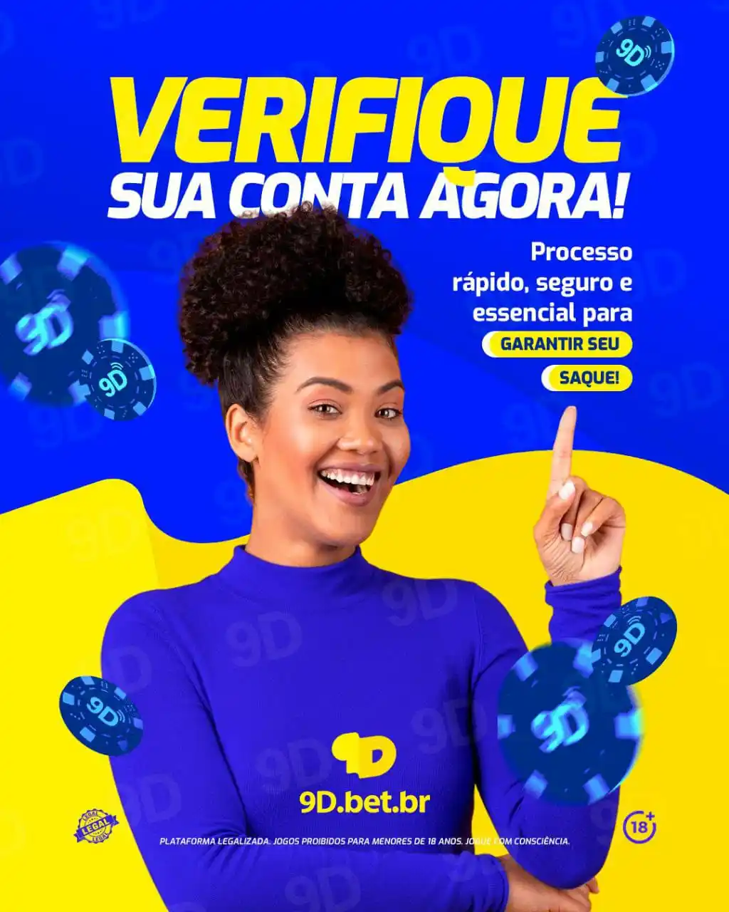 Image from 9D.BET.BR: Atualizamos nosso site oficial conforme exigência do governo federal d...