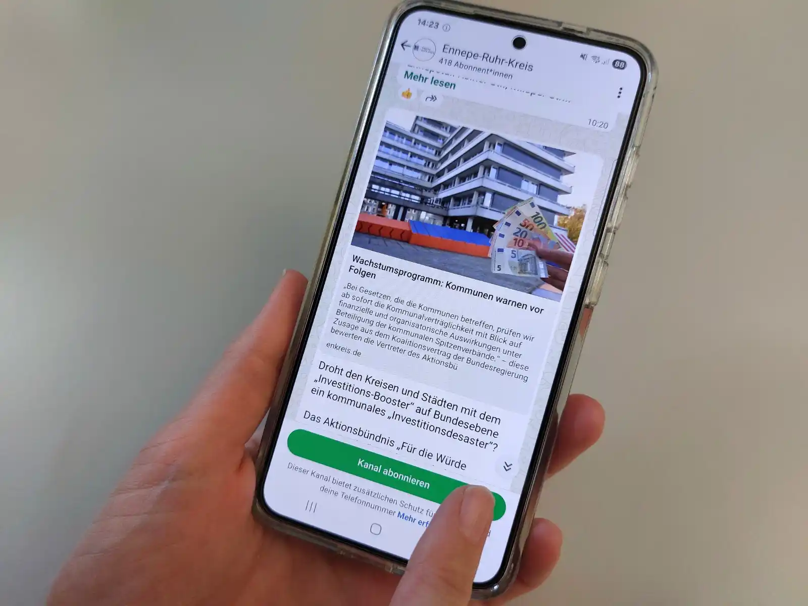 Image from Stadt Herdecke: 🤳 *Auch die Kreisverwaltung whatsappt* 💬 Informationen, Hinweise, H...