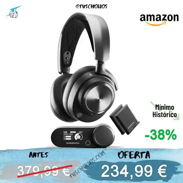 Image from Tuschollos - Ofertas, Chollos Y Gangas Todos Los Días De Amazon, Miravia Y Aliexpress!!!: *🎧 AURICULARES* *STEELSERIES A MÍNIMO HISTÓRICO!!!* <a class="text-bl...