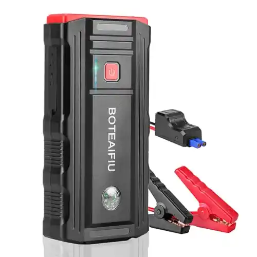 Image from Pirate Deals Angebote | Preisfehler, Schnäppchen, Rabatte & Freebies: BOTEAIFIU Starthilfe Powerbank,3000A Auto Starthilfe für 8.0L Benzin u...