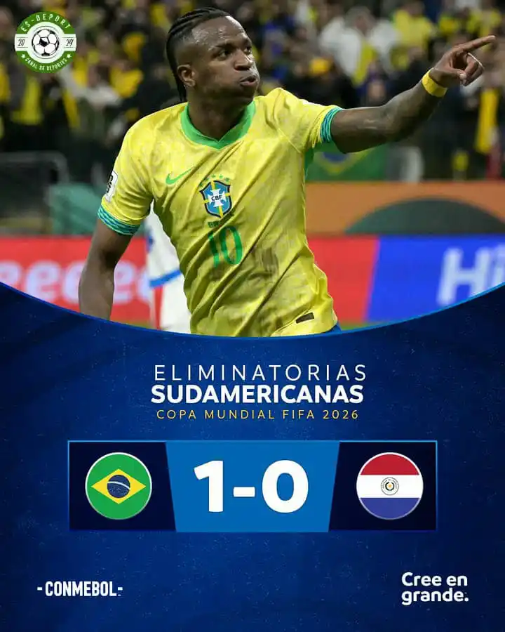 Image from ES-DEPORT ⚽👑: 🇧🇷 ¡BRASIL SE CLASIFICÓ AL MUNDIAL 2026! 🏆 La Verdeamarela de Carl...