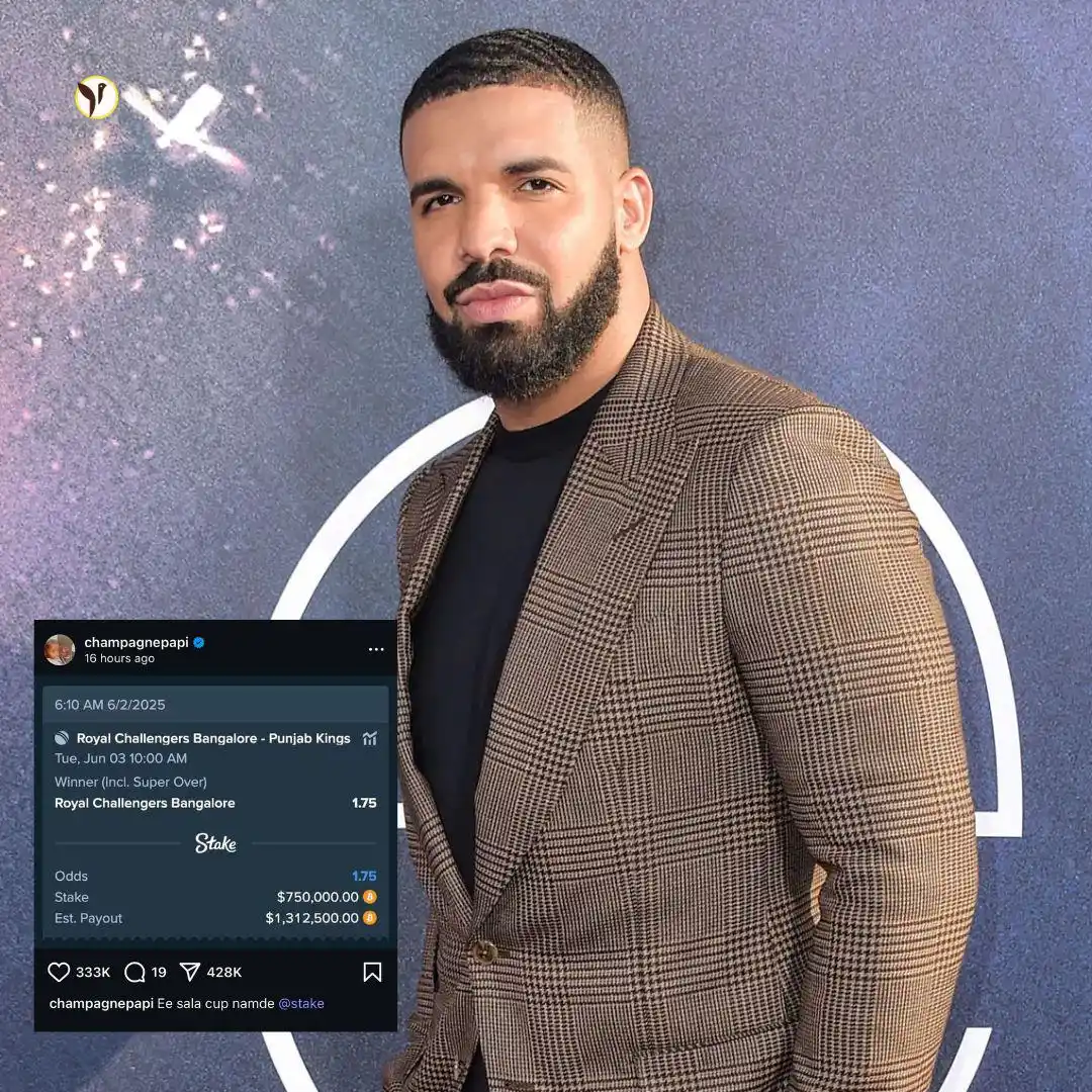 Image from Jobaaj Stories: Canadian rapper Drake just shook the cricket world by placing a big be...