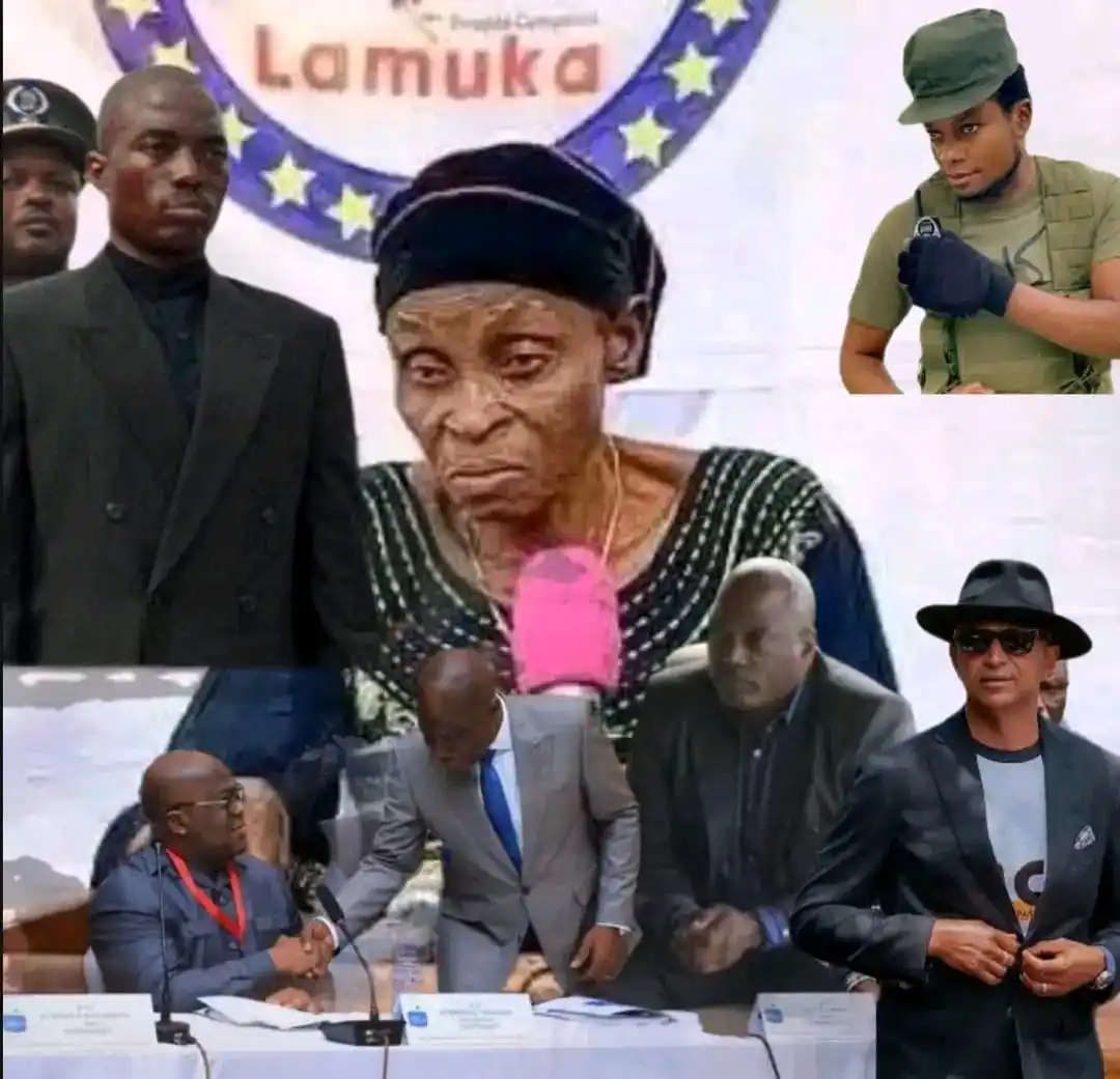 Image from Les Vrais Révolutionnaires (VR): Cette maman est contrainte d'applaudir Tshisekedi qu'elle injuriait au...