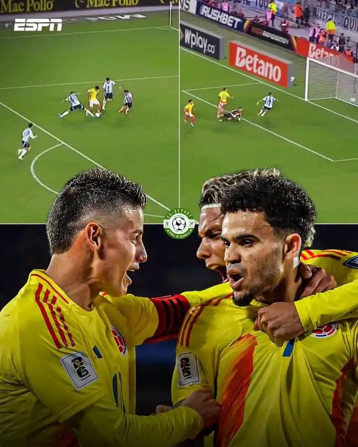 Image from ES-DEPORT ⚽👑: 🇨🇴⚽ Luis Díaz es el primer jugador colombiano que marca en Argentina...