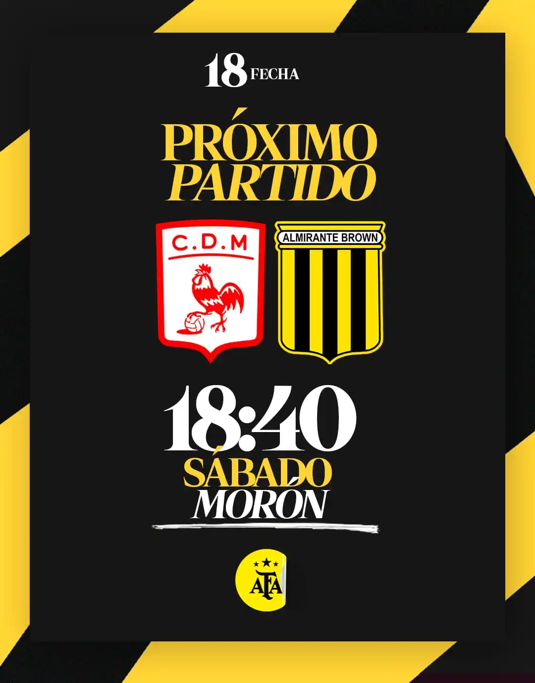Image from Club Almirante Brown ✔️: Con todo al clásico 💪🏽 <a class="text-blue-500 hover:underline curs...