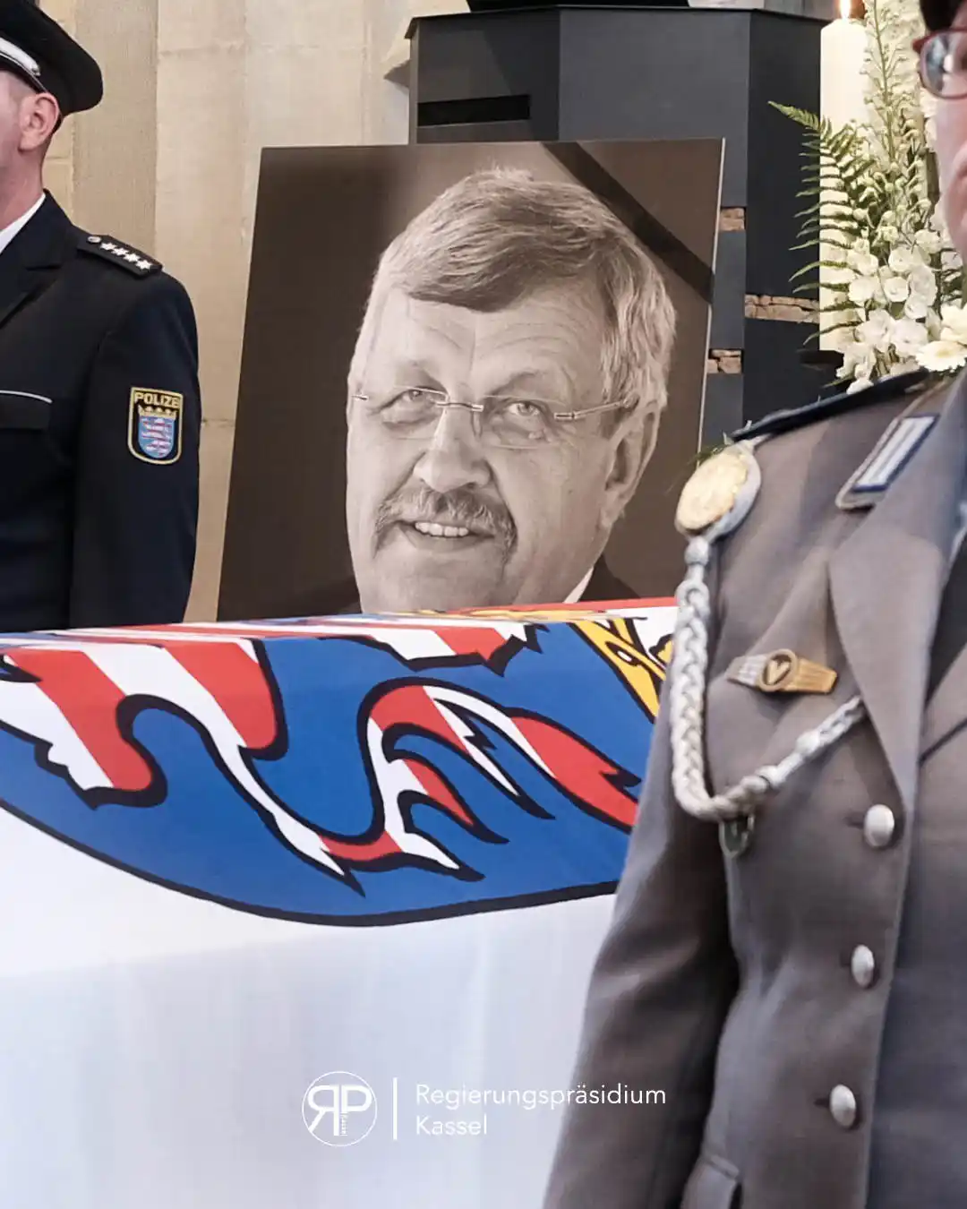 Image from Polizei Nordhessen: Das beherzte Eintreten für die *demokratischen Werte und das christlic...