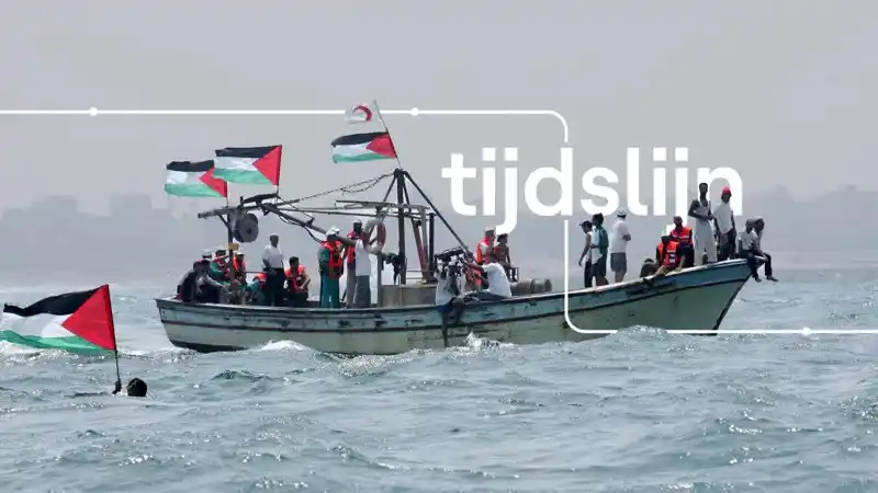 Image from VRT NWS: De 'Madleen' is slechts het recentste voorbeeld van een humanitair sch...