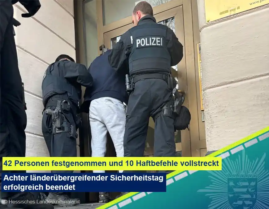 Image from Polizei Nordhessen: 🚔 Dienstagmorgen bis Mittwochfrüh hat die hessische Polizei anlässlic...