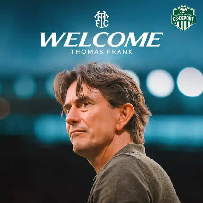 Image from ES-DEPORT ⚽👑: 🏴🇩🇰 Thomas Frank (51 años) es nuevo entrenador de Totte...