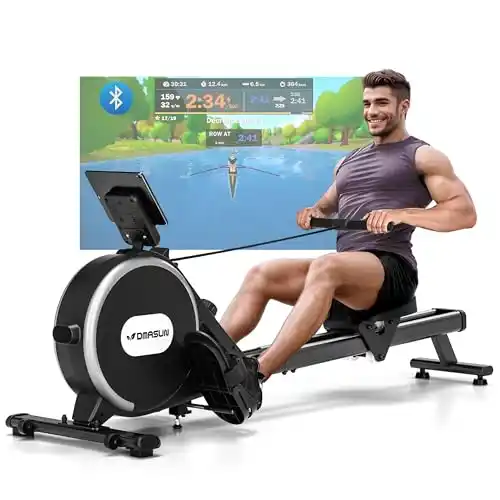 Image from Pirate Deals Angebote | Preisfehler, Schnäppchen, Rabatte & Freebies: DMASUN Rudergerät für Zuhause, Magnetisches Rudergerät mit Upgrade Dop...