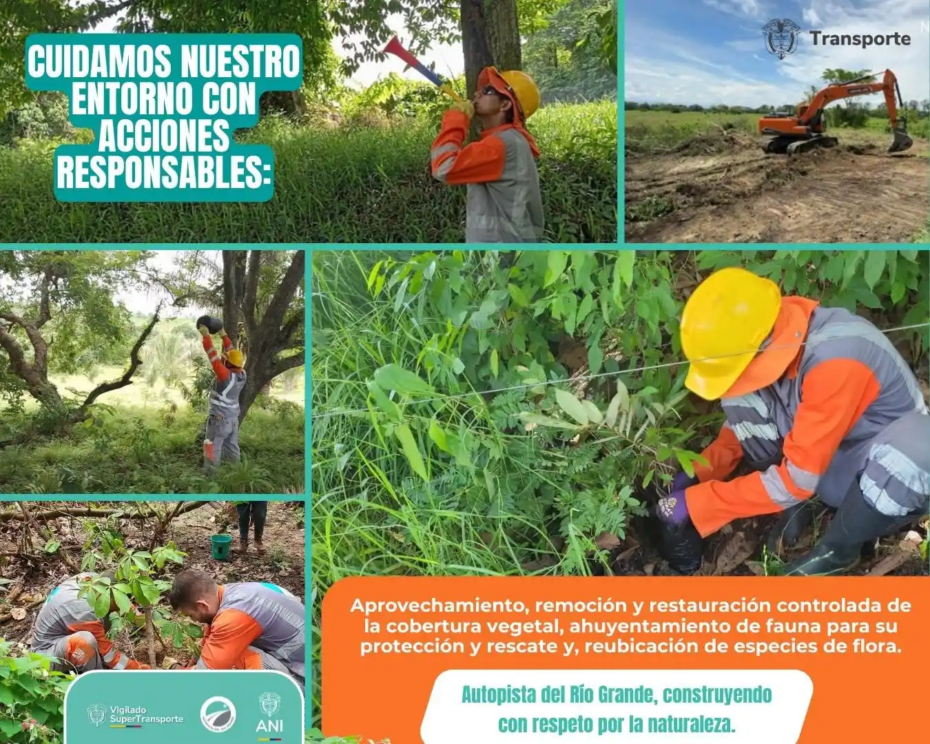 Image from Autopista del Río Grande - Troncal del Magdalena 2: En Autopista del Río Grande trabajamos con responsabilidad ambiental p...