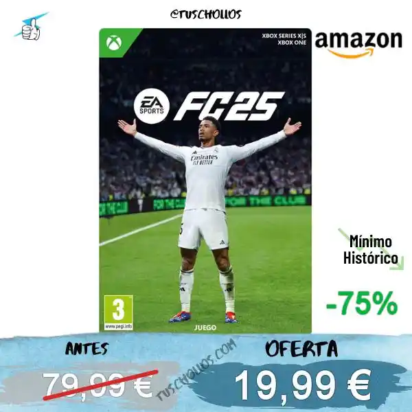 Image from Tuschollos - Ofertas, Chollos Y Gangas Todos Los Días De Amazon, Miravia Y Aliexpress!!!: *⚽️ 🎮 EN BAJADÓN DE PRECIO FC 25 EN PS4* ! <a class="text-blue-500 ho...