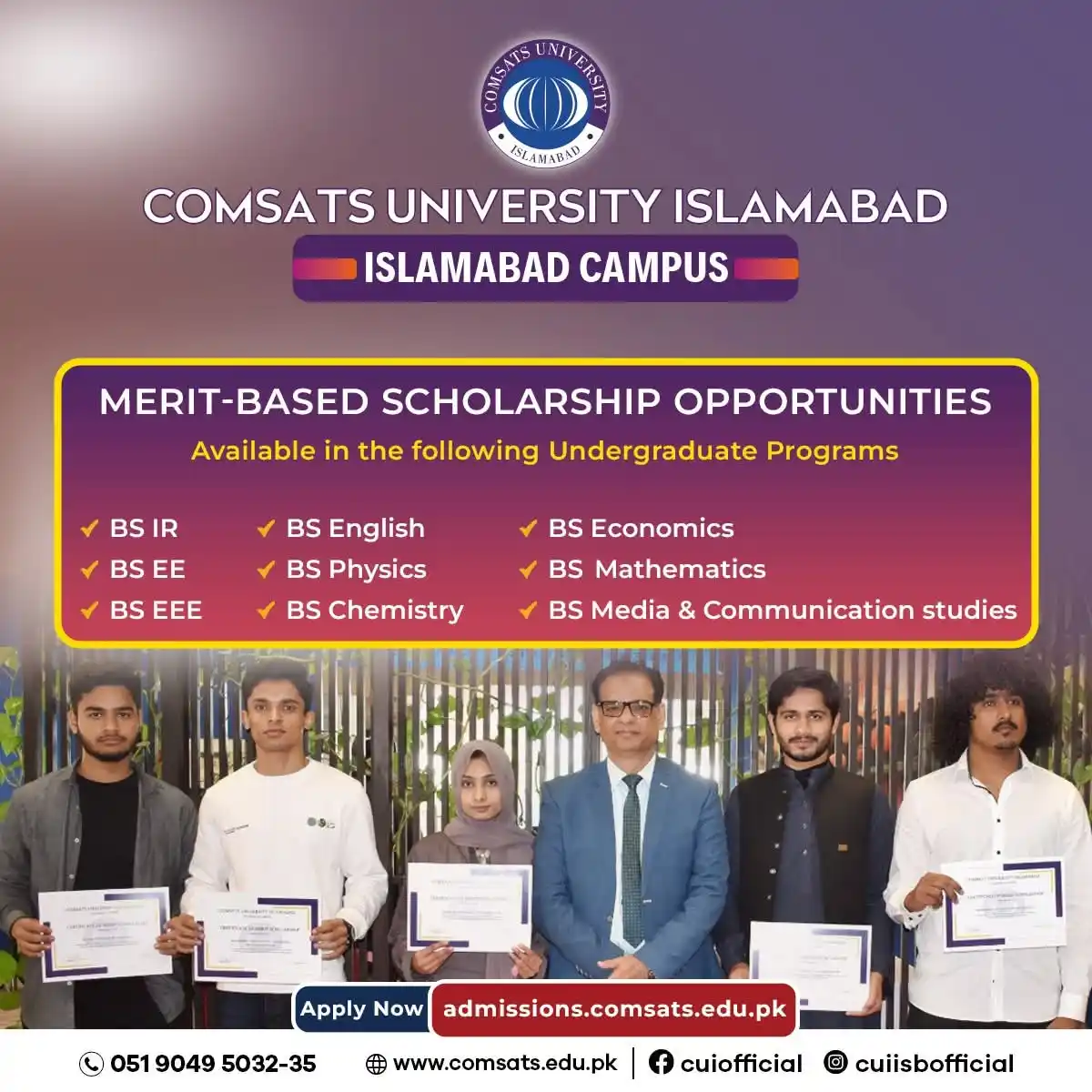 Image from GBC Students Support Network: 🎓 Exciting Scholarship Opportunity! COMSATS University Islamabad (Isl...