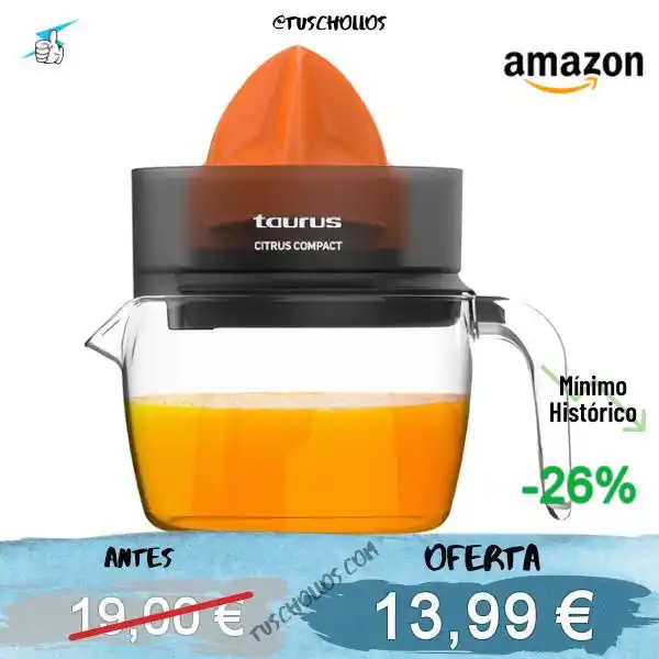 Image from Tuschollos - Ofertas, Chollos Y Gangas Todos Los Días De Amazon, Miravia Y Aliexpress!!!: *🍊🛒EXPRIMIDOR TAURUS CITRUS A CHOLLO!!* <a class="text-blue-500 hove...