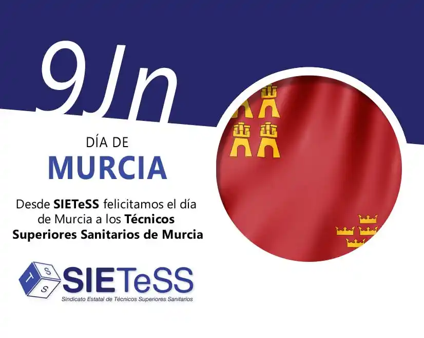 Image from Técnicos Superiores Sanitarios: ❗Feliz Día de Murcia❗ Desde SIETeSS queremos felicitar a todos los Té...